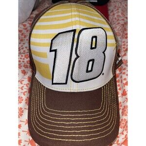 NWT Kyle Busch #18 M&M NASCAR HAT Joe Gibbs Racing Mm54m